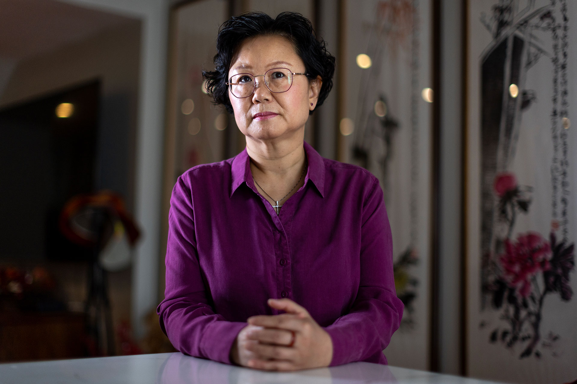 孙正义的朋友安娜-王瑞琴（Anna Wang Ruiqin）说，这位亿万富翁回避炫富。王瑞琴于 2018 年离开中国，现在住在华盛顿特区，她在那里为中国的民主变革奔走呼号。REUTERS/Evelyn Hockstein